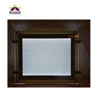 A0 A1 A2 A3 A4 Cadres Led Cristal Boîte à Lumière Illuminée Agent Immobilier Suspendu Vitrine Présentoir