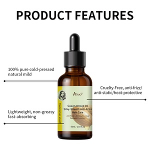 Aceite Capilar, Aceite de Almendras Dulces, Aceite de Jojoba, Escualano, Niacinamida, Hidratante, Antiencrespamiento, Antiestático, Protección Contra el Calor, Nutritivo, Vegano - Product Image 3
