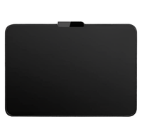 Alas Mouse Gaming RGB 336X245X3Mm Persegi Panjang Hcman LED Alas Karet Anti Selip Lembut untuk Meja Laptop Komputer (Hitam)