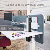 PULL POP up 3 AC US prise de courant 2 USB Port de charge Table bureau prises comptoirs plan de travail cuisine Pop up tour bande prise