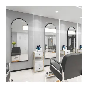 China Factory Wholesale All Size Modern Hollywood Style Makeup Led Bathroom Furniture Magic Hairdresser Hair Salon Mirrors