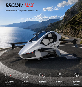 BROUAV EVTOL P1, Aeronave Eléctrica de Despegue Vertical, 70KM/H, 30 Minutos de Tiempo de Vuelo, 90KG de Carga, Ala Rotatoria de Fibra de Carbono - Product Image 2