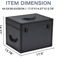 Boîte de rangement pour disques vinyles en aluminium pouvant contenir 100 disques Albums de valeur pour la collection de disques 7/10/12 pouces