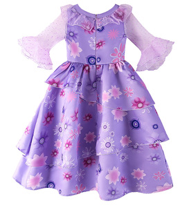 Costume de film télévisé à manches courtes pour filles, robes de cosplay Encanto pour Noël sacré - Product Image 2