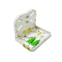 Caja Terminal de Fibra Óptica FTTH de 1, 2 y 4 Núcleos con Adaptador SC, Placa Frontal SC de 0.9mm, Pigtail de Fibra Óptica de 1m SM G657A1, Equipo de Fibra Óptica