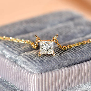 Pierre de moissanite blanche de haute qualité, taille princesse <span class=keywords><strong>2</strong></span>.0ct, diamant carré en vrac - Product Image 6