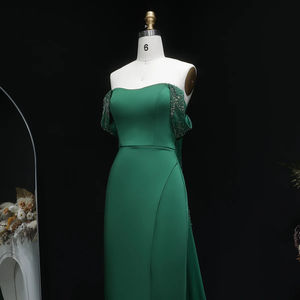 Robe de soirée élégante Jancember LSZ645, vert émeraude, sirène, satin, robe de bal, robe de soirée formelle - Product Image 5