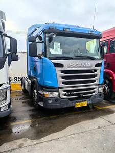 Camión Tractor Usado Original Scan G410, Registrado en Octubre de 2017, 410HP Euro5, Transmisión AMT de 12 velocidades con Retardador, Eje con Suspensión Neumática - Product Image 1
