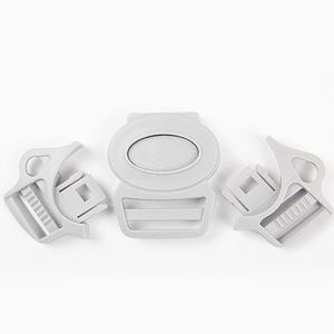 Boucle de poussette en plastique, boucle de sécurité multidirectionnelle pour sangle de porte-bébé de 0 à 3 ans, couleur unie - Product Image 3