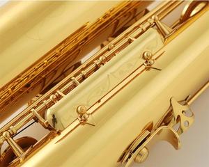 Saxofón <span class=keywords><strong>Bajo</strong></span> Ajustable con Lacado Dorado OEM/ODM (Instrumento de Viento) con Tono EB - Product Image 3