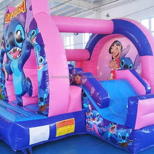 <span class=keywords><strong>Castillo</strong></span> Hinchable Comercial con Tobogán para Niños, Casa de Brinco Inflable de PVC para Alquiler - Product Image 3