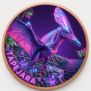 Moneda de Cobre Puro 999 de 1 oz con Pterodáctilo Tapejara, Relieve 3D de Alta Definición, con Acabado UV Tipo Proof, Regalo para Aficionados a los Fósiles y Dinosaurios, Artesanía Metálica - Product Image 4
