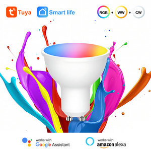 <span class=keywords><strong>Ampoule</strong></span> intelligente WiFi Tuya PST-WFGU10 à design optimisé, 2,4 GHz, GU10, avec assistance vocale, changement de couleur et réglages de minuterie - Product Image 3