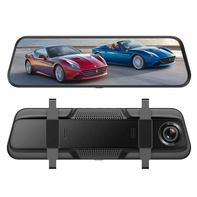 Factory Wholesale 10 inch Touch Screen Car DVR Dash Cam Dual Lens Rear View Mirror Video Recorder Car Dash Camera