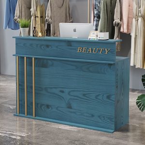 Mia 2025 Nail Salon Cashier's Latest Setup Salon Furniture Beauty Salon <b>Reception</b> Desk Store - Product Image 2