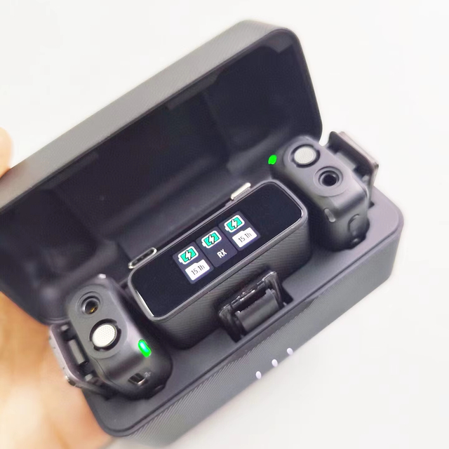 DJI Mic 2 Wireless Conference Microphone Kit Transmitter Receiver 250m Range Lightweight Condenser Microphone