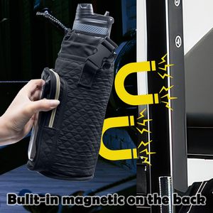 Bolsa Magnética para Botella de Gimnasio, Porta Botella Magnético con Correa y Bolsillo Transparente para Teléfono, Bolsa Magnética para Gimnasio y Viajes - Product Image 3
