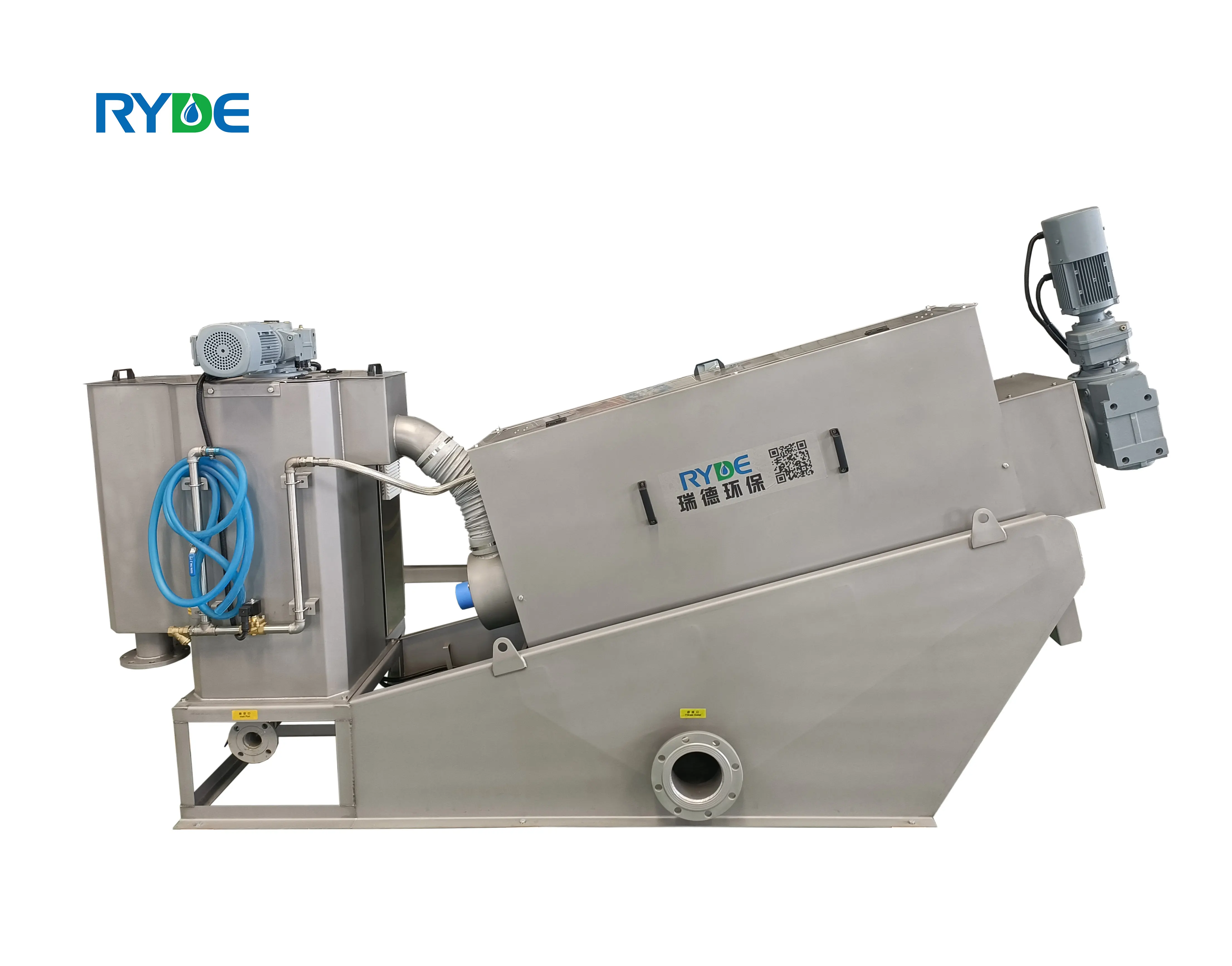 Sludge Dewatering Screw Press Machine Wastewater Engineering Treatment Large Screw Press Separator