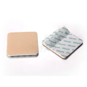 Foam Wound Dressings Polyurethane Pu Foam Dressing 6x6 Silver Absorbent Adhesive Silicone Wound Care EOS 3 Years EO Gas CE ISO
