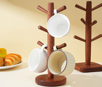 Ensemble de planche à découper et saladier en résine de bois d'acacia, ustensiles de cuisine de luxe en bois foncé avec moulins à sel et poivre, support pour assiettes et tasses