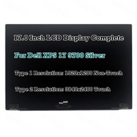 Pantalla Táctil LCD de Repuesto para Laptop Dell XPS 17 9700 Precision 5750 de 17 Pulgadas, Ensamblaje Superior Completo, Color Plateado
