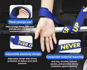 Fasce da Polso Imbottite Personalizzate per Sollevamento Pesi, Allenamento di Forza e Powerlifting - Product Image 2