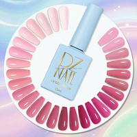 Kit de vernis à ongles gel végétalien 15 ml, 100 couleurs, pour vente en gros OEM, compatible UV/LED, avec marque privée