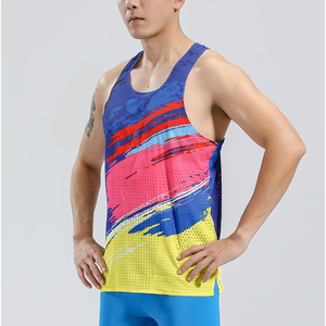 Vente en gros de vêtements de sport respirants personnalisés à bas prix, débardeur de musculation pour hommes - Product Image 1