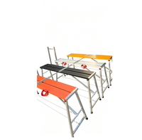 Plateforme Échelle Multifonctionnelle Pliable et Réglable en Fer Galvanisé Épais pour Travaux de Construction