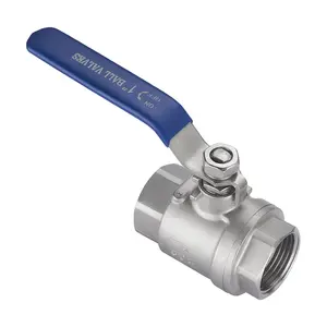 2 Pieces Gas Water Oil Cf8m 1000 Wog Stainless Steel 201 Control Stop Manual Screw Ball Valve