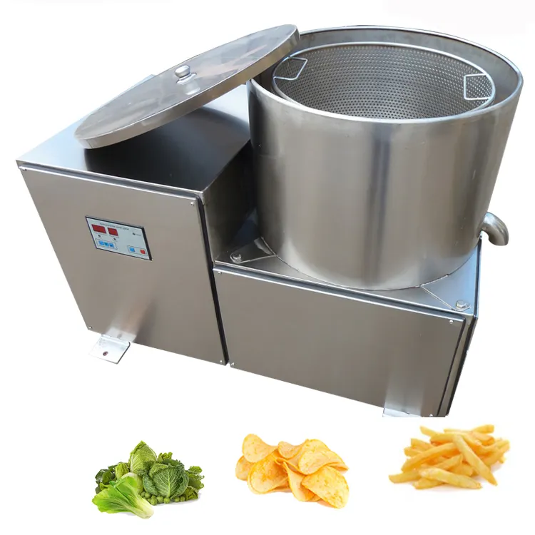 Petite machine à assécher les chips de pommes de terre Machine à assécher les légumes épinards légumes verts à feuilles