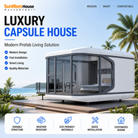 Maison-capsule intérieure personnalisée pour la construction d'hôtels de glamping