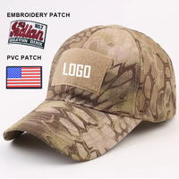 Gorras de Camuflaje Tácticas Personalizadas para Campamento y Senderismo al Aire Libre, Gorra de Béisbol con Parche Bordado con Logotipo para Hombre