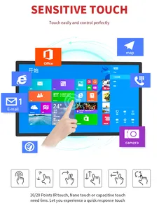 Panel de pantalla táctil infrarroja/capacitiva, 1080P, 4K, 32, 42, 50, 55, 65 pulgadas, monitor de pantalla táctil, quiosco interactivo