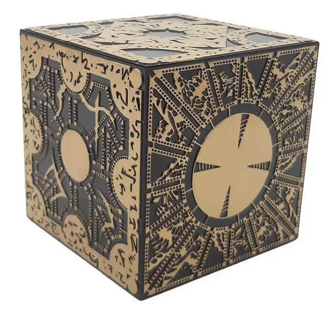 새로운 도착 매직 큐브 7*7*7cm 잠금 퍼즐 상자 Hellraiser 큐브 퍼즐 상자 한탄 구성 기능성 공포 3D 퍼즐