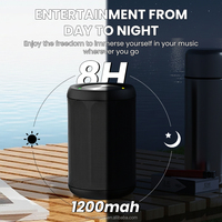Altavoz Bluetooth Multifuncional con Batería Recargable de 1200 mAh, Luces RGB con Sincronización Musical, Función TWS, Entrada AUX y Tarjeta TF