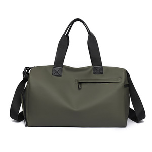 Large Capacity Fashion Gym Bag Custom Logo Oxford Plain Color Travel Duffel Sports Featuring Adjustable <b>Strap</b> Zipper Closure - Product Image 3