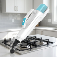 1380W Elektrischer Wassersprüh-Dampfmopp für Haushalt und Auto, Handgerät mit Doppelbürsten, Kabelmanagement, Hochtemperatur-Sterilisation, Rotationsfunktion