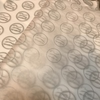 Papier cadeau transparent fin personnalisé avec logo de l'entreprise, papier d'emballage pour vêtements, rouleau de papier