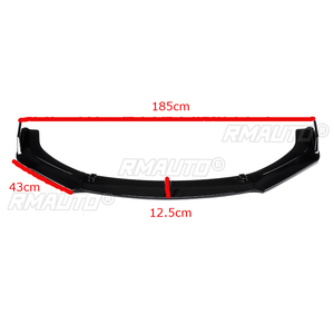 High Quality Universal <b>Car</b> Front Bumper Splitter Lip <b>Diffuser</b> Body Spoiler Kit Protector Cover for Honda for Civic 2016-2018 4Dr - Product Image 6