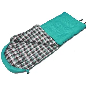 आयताकार नींद बैग कैंपिंग आउटडोर यात्रा कैनवास कपास फ्लैनेल नींद बैग
