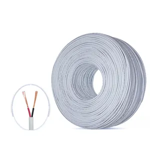 Vente en gros 26/24/22/20/18 AWG 2 noyaux fil de cuivre câble Pvc matériau composé pour fils électriques et fournitures de câbles