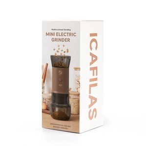 เครื่องบดกาแฟไฟฟ้าแบบปรับได้ Icafilas ขนาดเล็ก <span class=keywords><strong>พก</strong></span><span class=keywords><strong>พา</strong></span>สะดวก ใช้ได้กับเมล็ด<span class=keywords><strong>กาแฟ</strong></span> เครื่องเทศ และธัญพืช - Product Image 5
