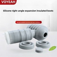 Manchon isolant en caoutchouc silicone 11kV/24kV à angle droit, type expansion, gaine de protection isolante électrique, tube thermorétractable