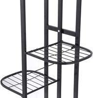 Support de Présentation Haut en Fer Forgé pour Vases d'Intérieur et d'Extérieur, Support d'Angle pour Jardins, Vente en Gros, Support de Plantes et de Fleurs Revêtu par Poudrage