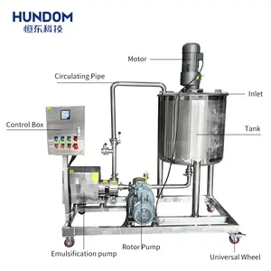 Misturador emulsionante de alta velocidade para álcool fertilizante líquido aço inoxidável misturando tanque agitador com bomba do lóbulo