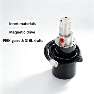 Micro Magnetic Drive Gear Pump Mini Magnetic Drive Gear Pump Magnetically Coupled Gear Pump for High Temperature Fluid Transfer - Product Image 1