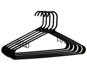 Bán Buôn Tùy Chỉnh Màu Đen Nhựa Quần Áo Móc Áo Cao Cấp Tủ Quần Áo Không Trượt Giá Rẻ Quần Áo Móc Áo Nhựa - Product Image 1