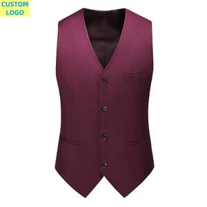 Abito da <span class=keywords><strong>uomo</strong></span> 6XL gilet classico alla moda per abito Casual formale gilet da sposa Plus Size Slim gilet - Product Image 6