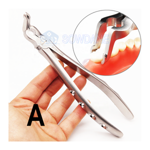 Frammento di radice Forcep dentale impianto di estrazione del dente Forcep denti del giudizio dentale pinza strumento chirurgico dentale strumento - Product Image 5